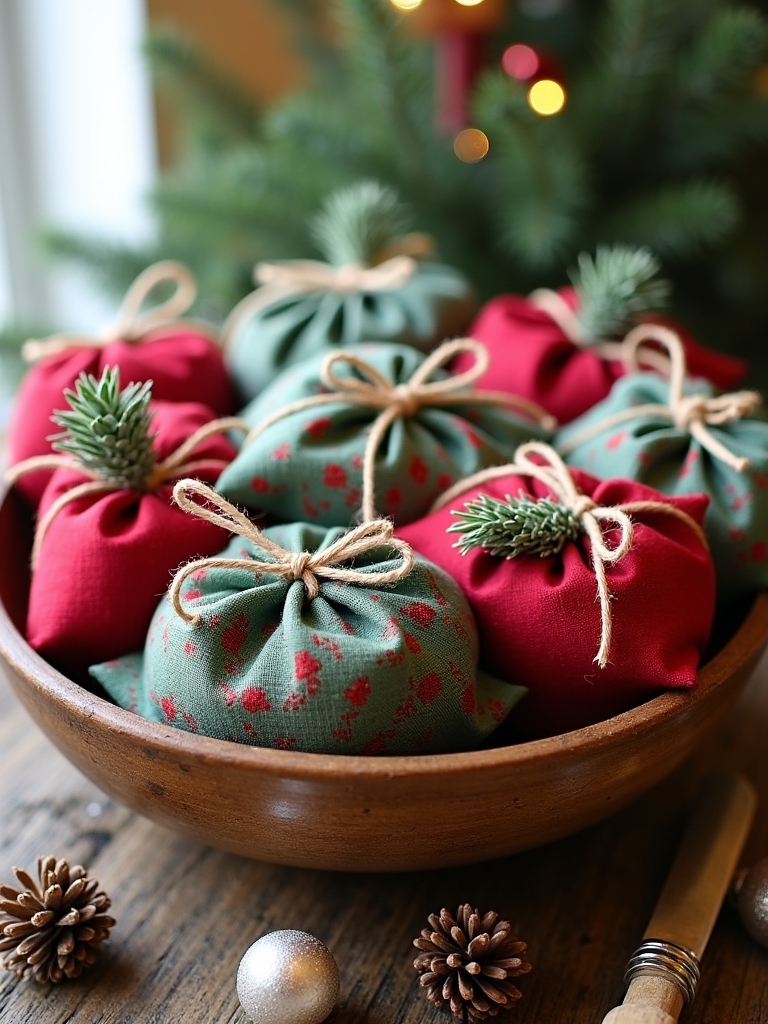 diy festive scented sachets