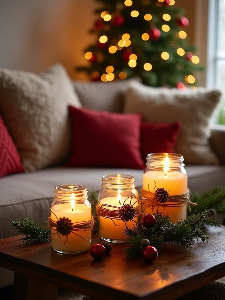 diy holiday scented candles