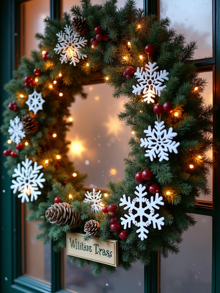 diy winter door decorations