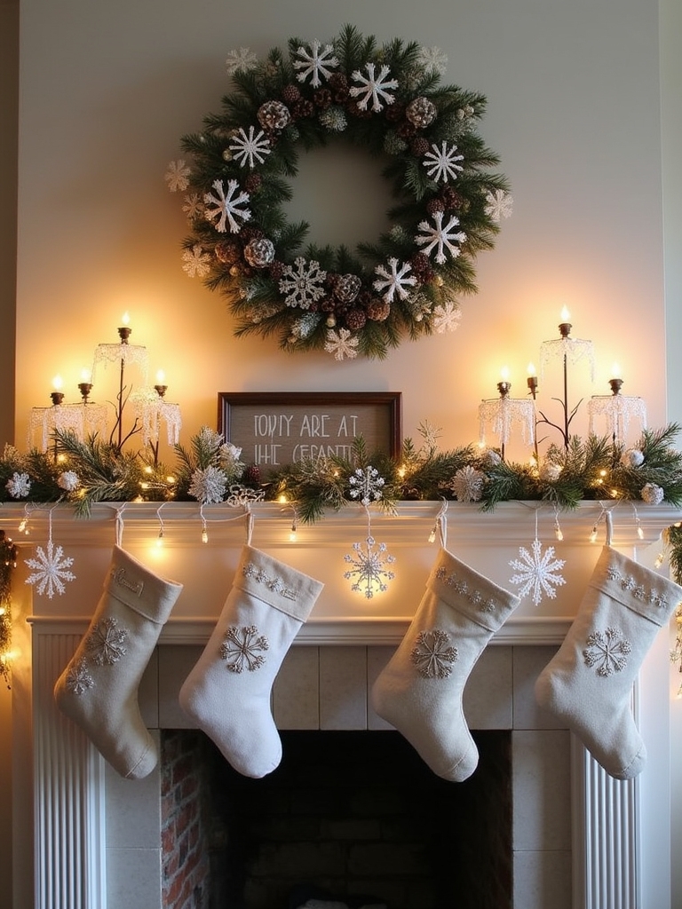 diy winter snowflake decorations