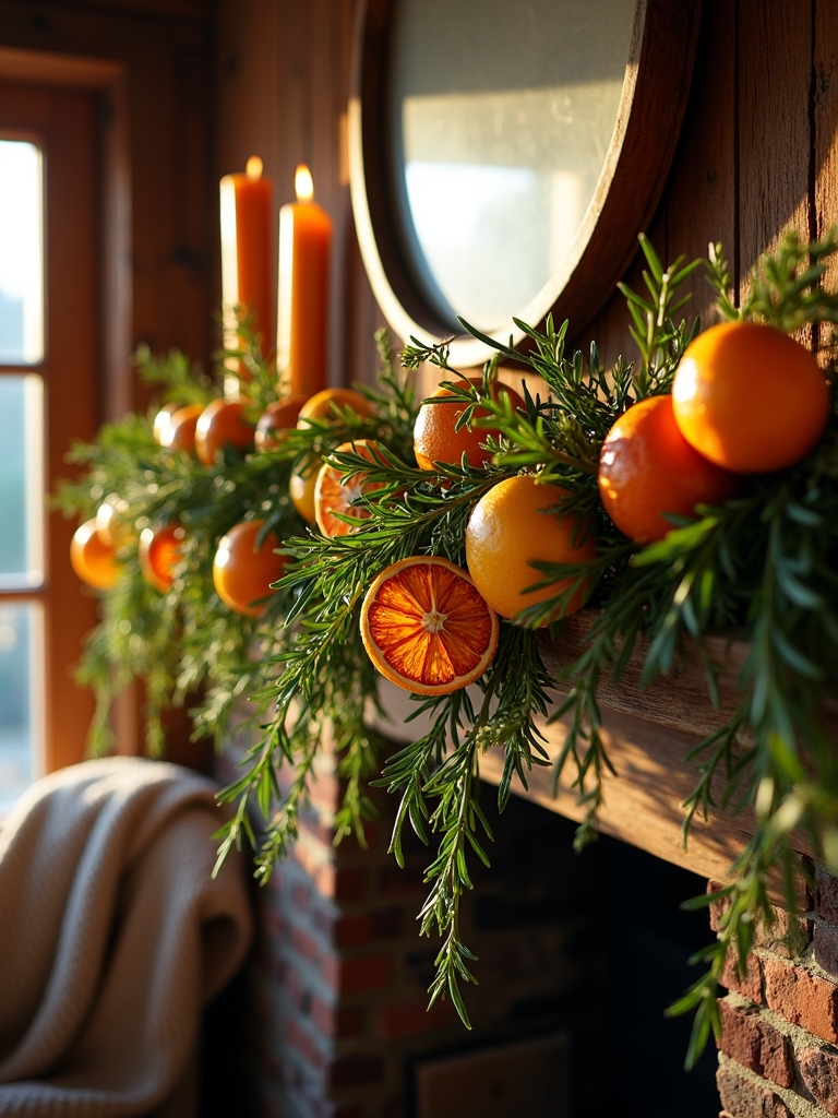 dried citrus and herbs