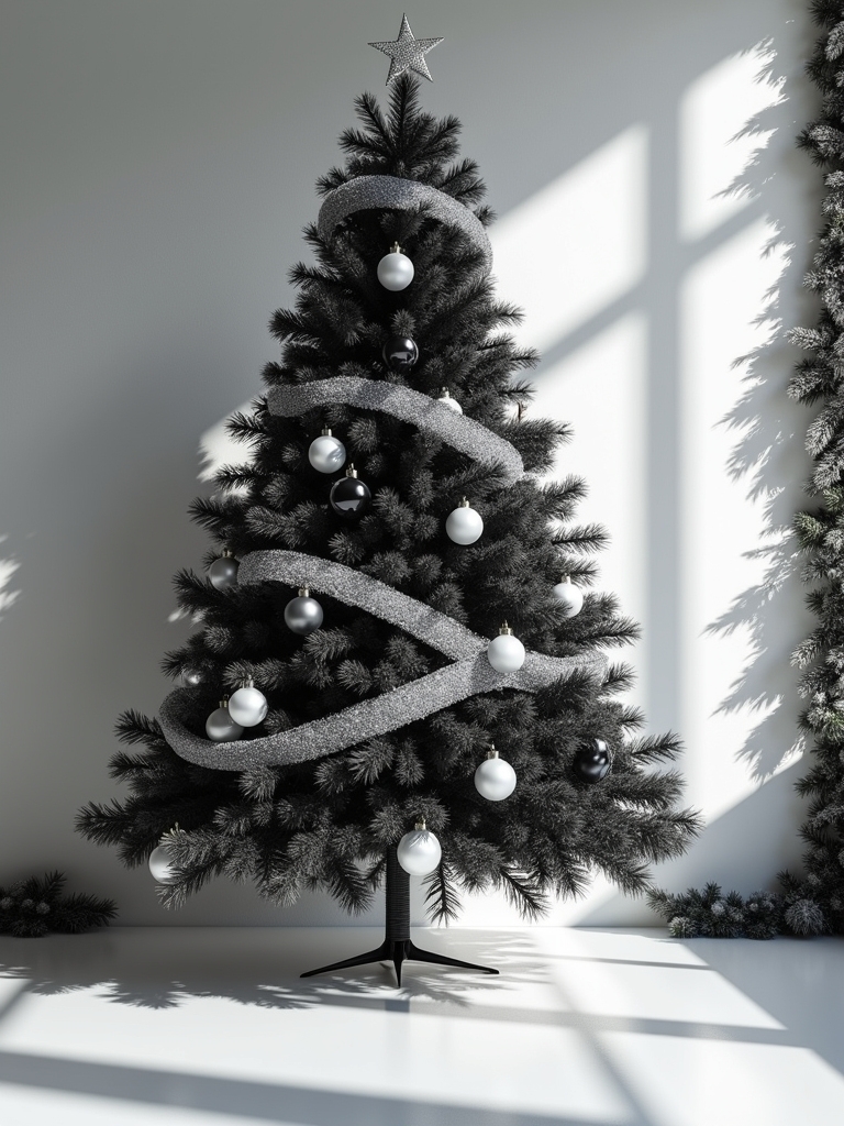 elegant black and white decorations