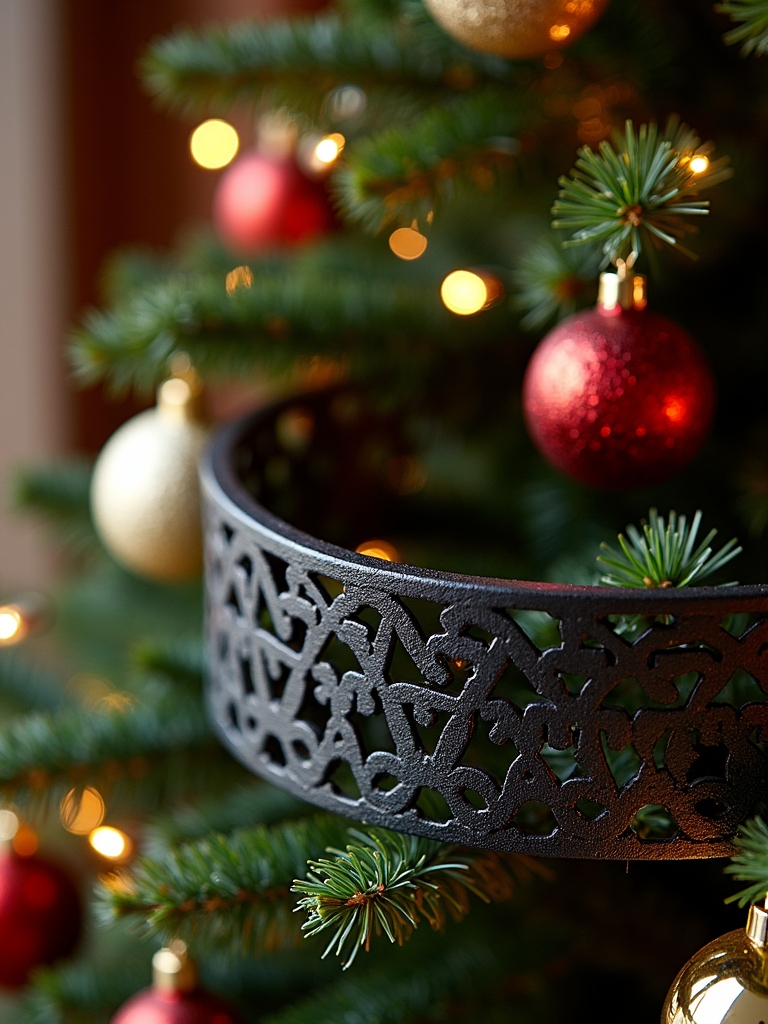 elegant black metal collar