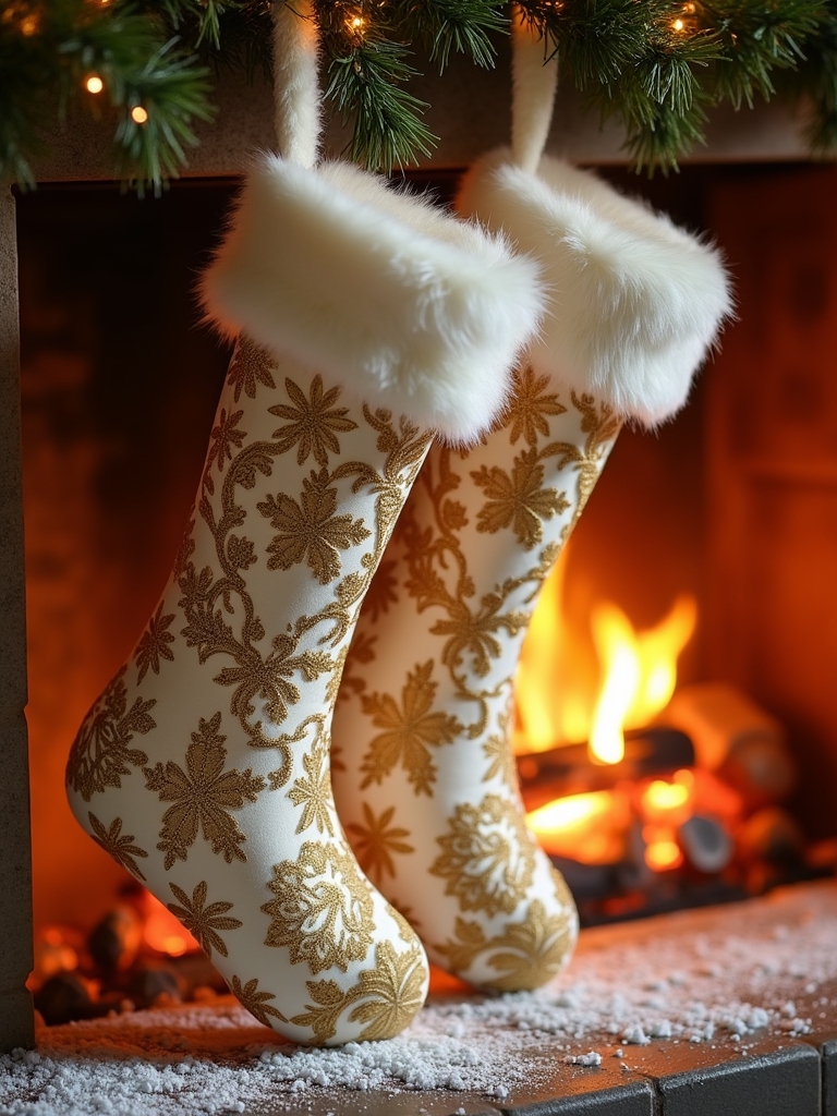 elegant gold and white