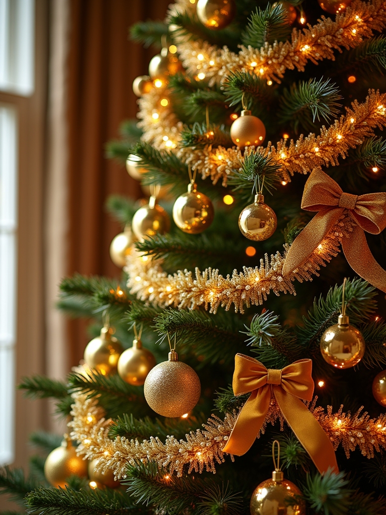 elegant gold beaded garland