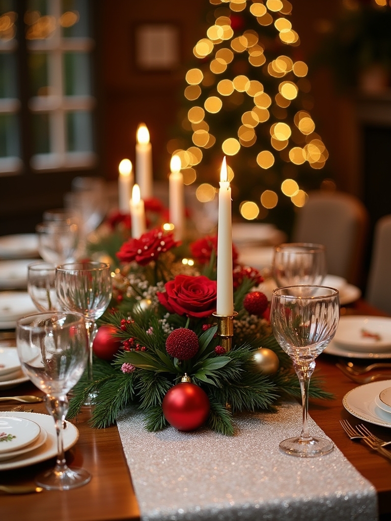 elegant holiday table setting