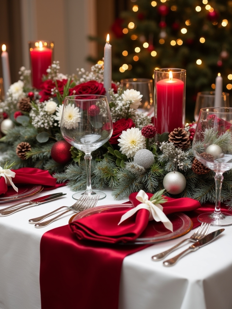 elegant holiday table settings