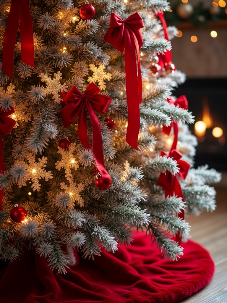 elegant red and crystal