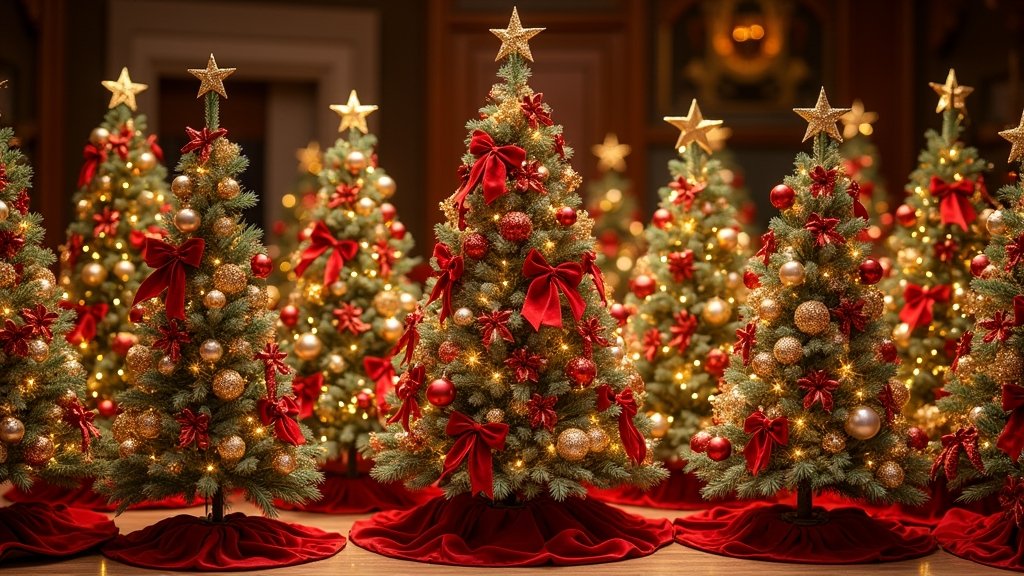 elegant red and gold christmas