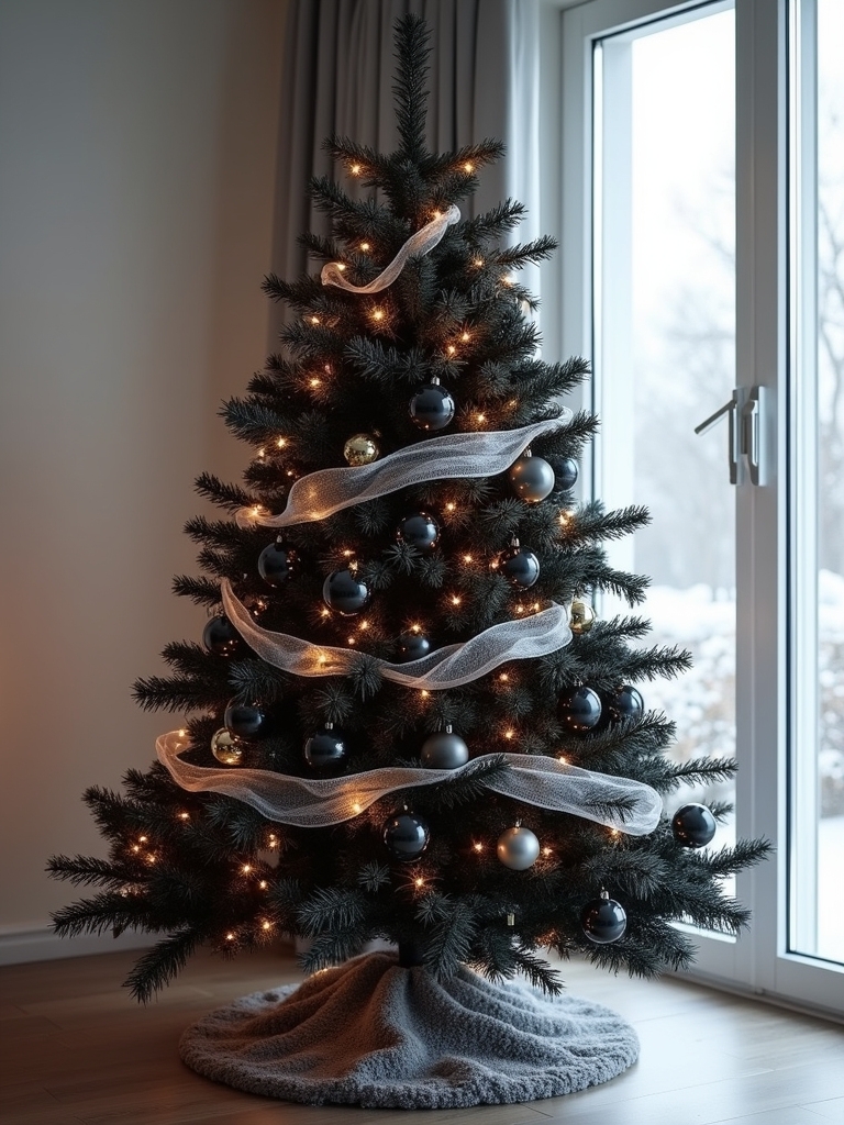 elegant silver and black