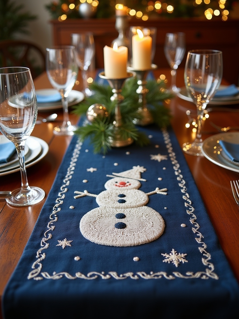 elegant winter dining decor