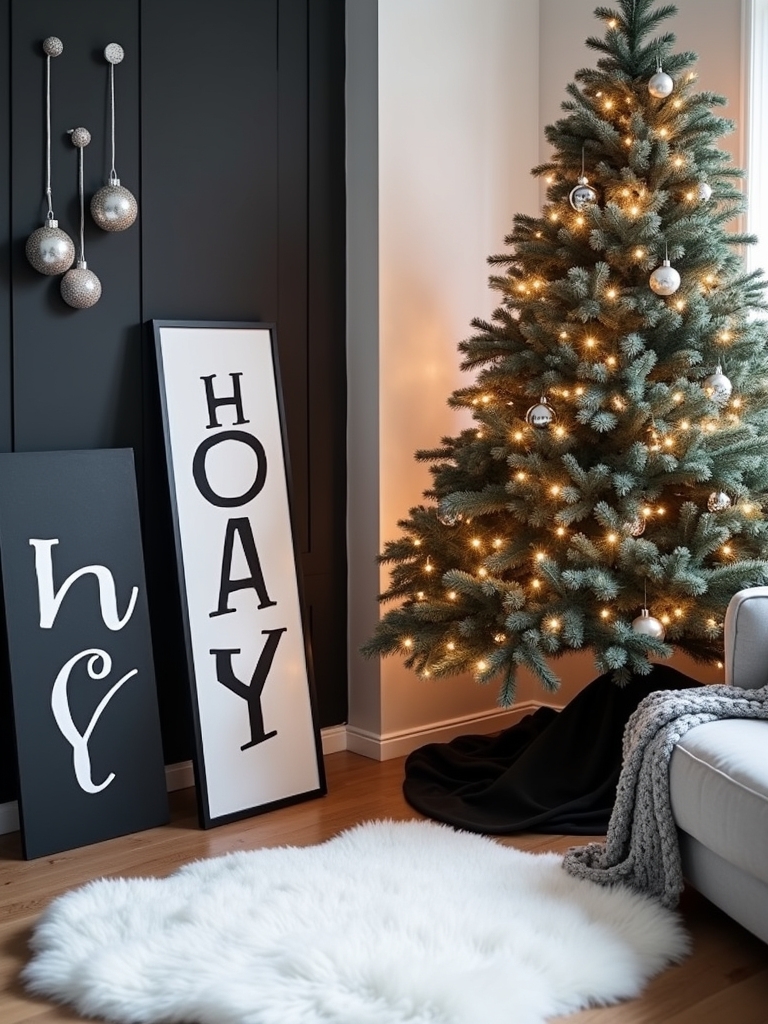 enchanting black and white signs