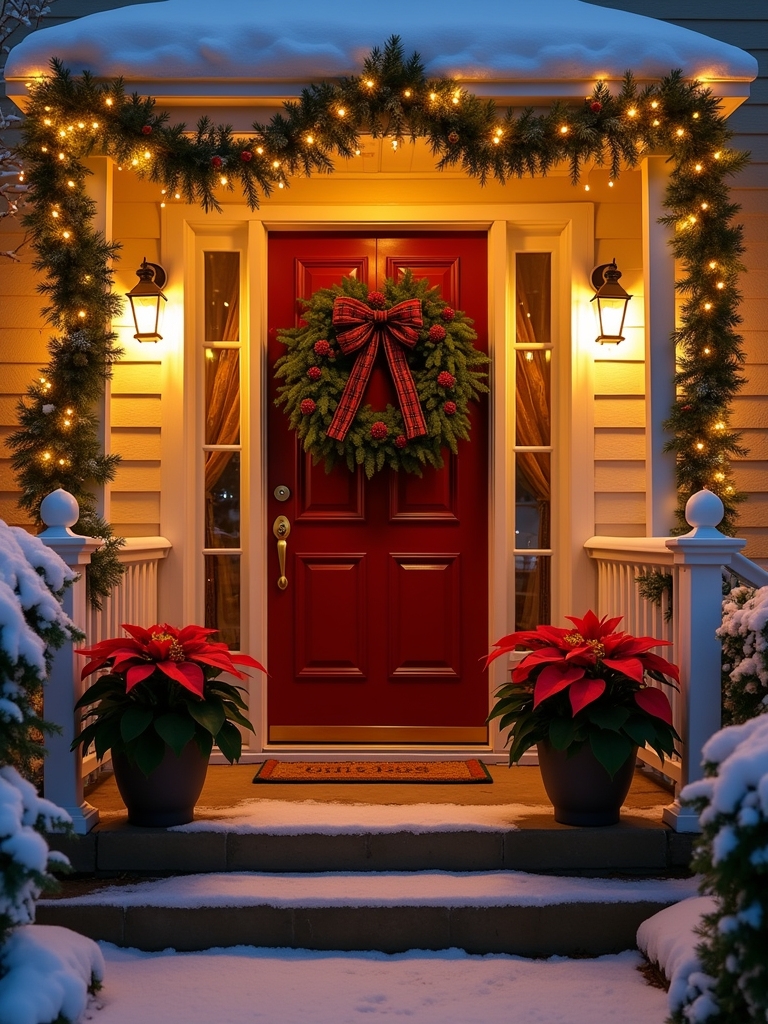 enchanting entryway fairy lights