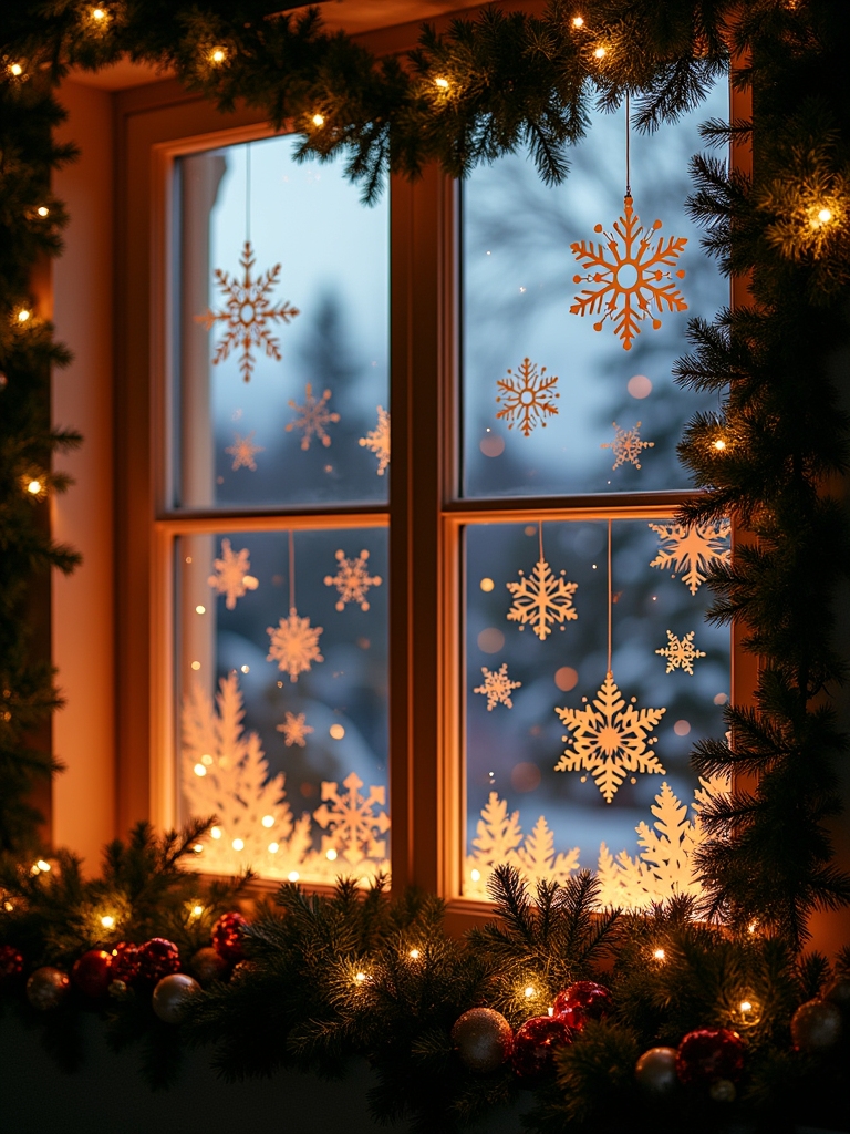 enchanting holiday window silhouettes
