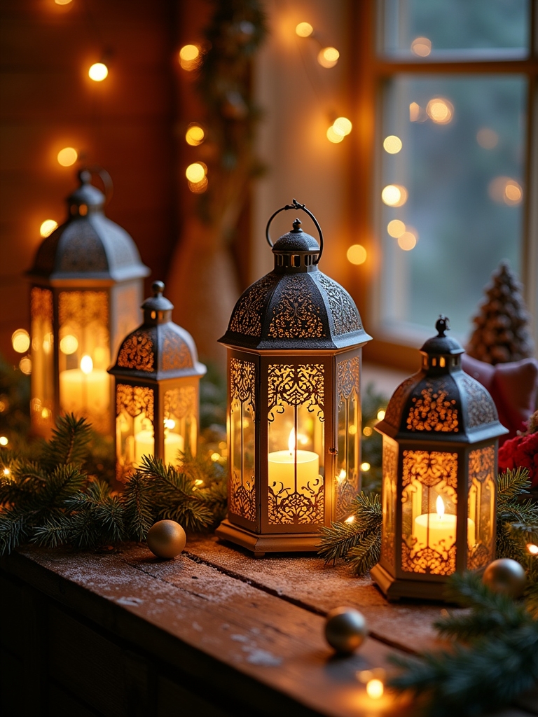enchanting lanterns with lights