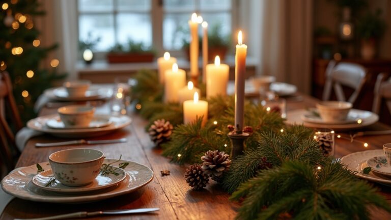 farmhouse christmas table decor