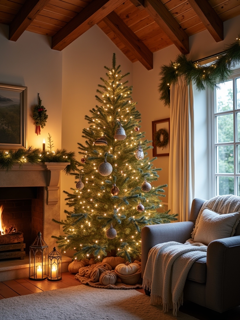 farmhouse lanterns enhance decor