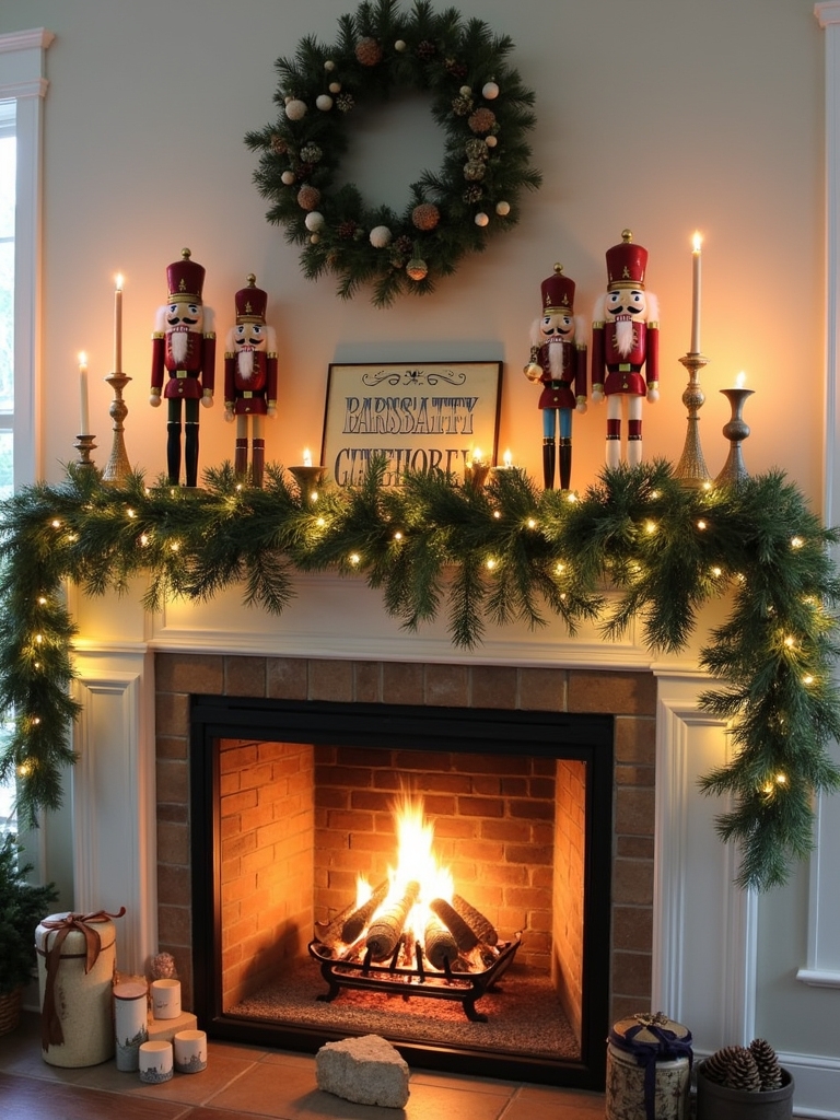 farmhouse style nutcracker decor