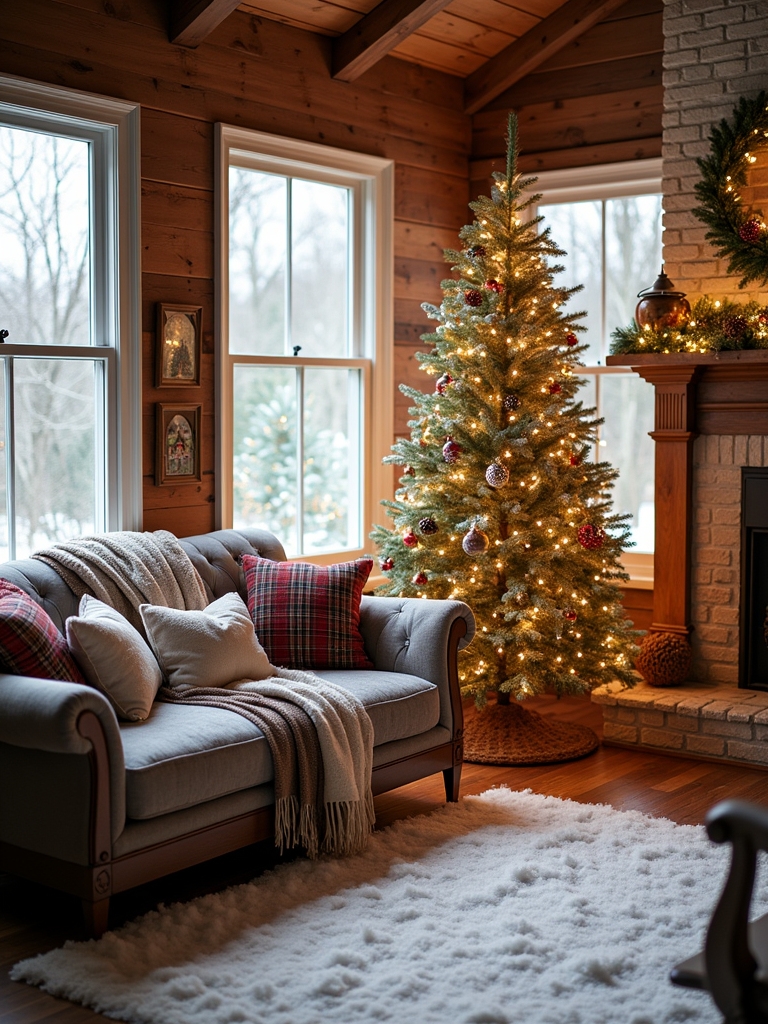 faux snow winter decor