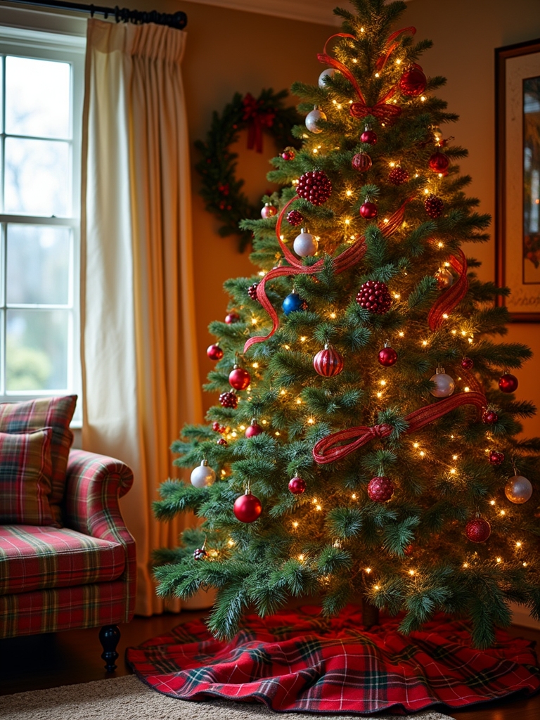 festive berry garland accents