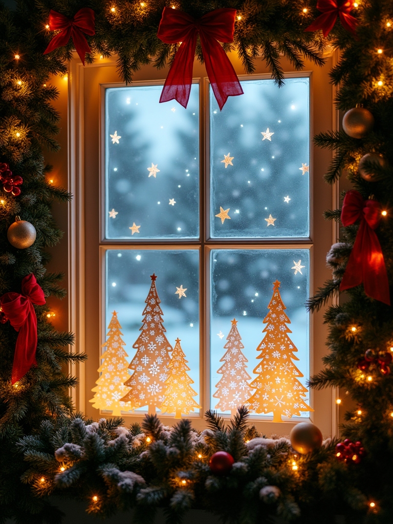 festive christmas tree cutouts