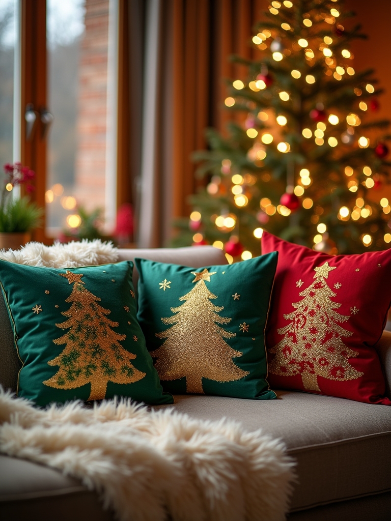 festive christmas tree decorations