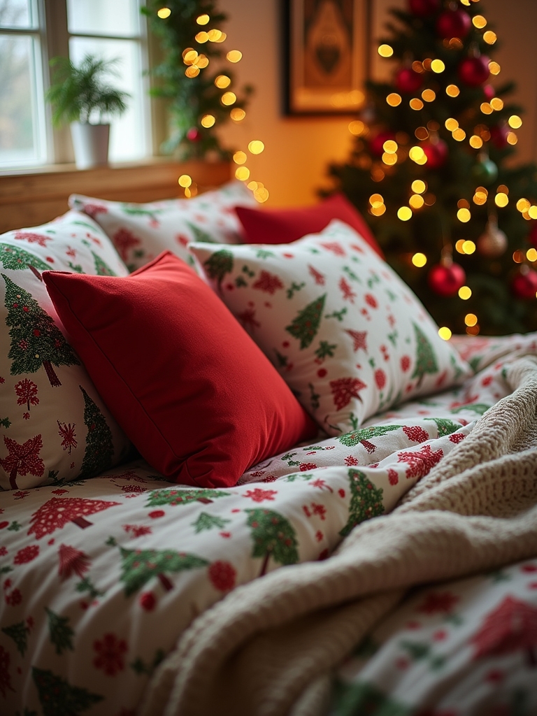 festive christmas tree sheets