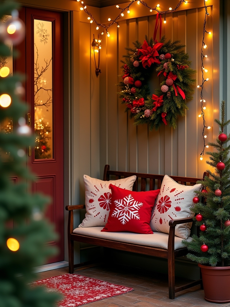 festive colorful pillow covers