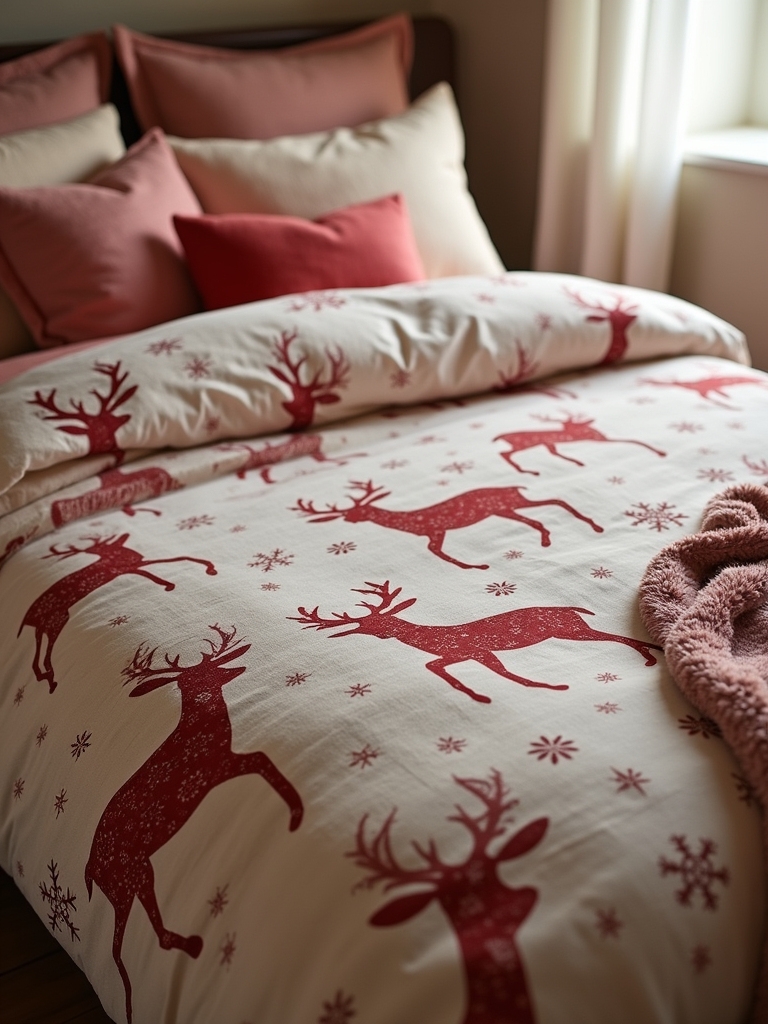 festive cozy bedroom decor