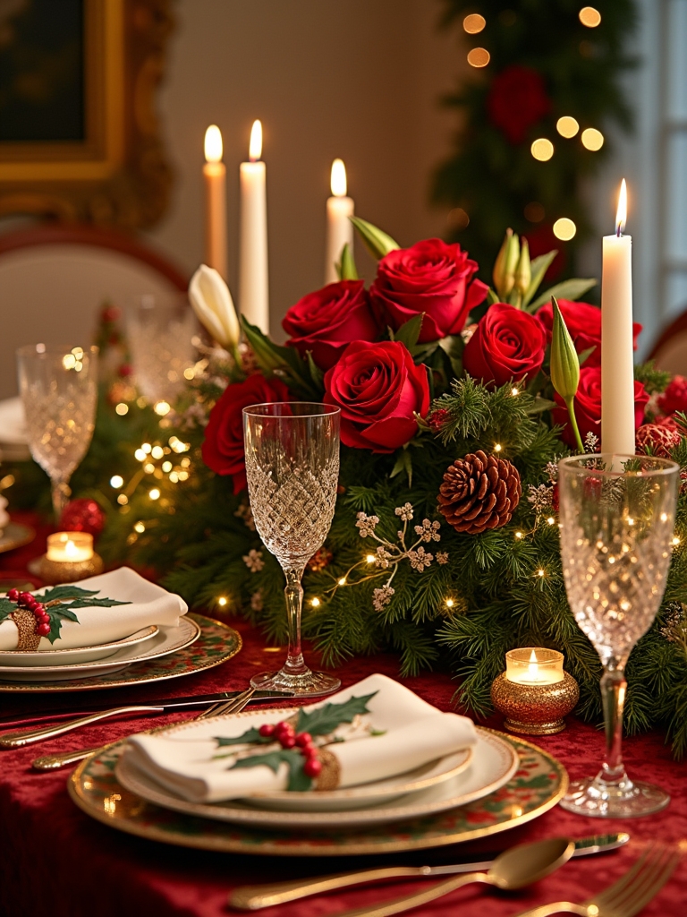 festive floral holiday arrangements