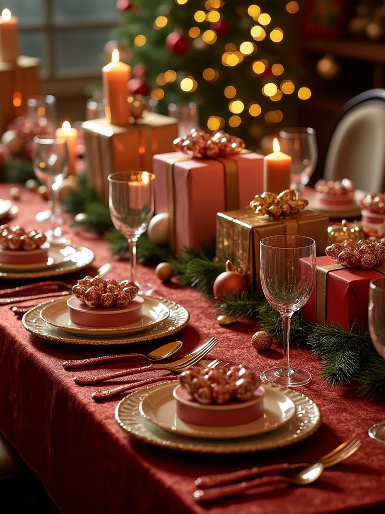 festive gift box decor