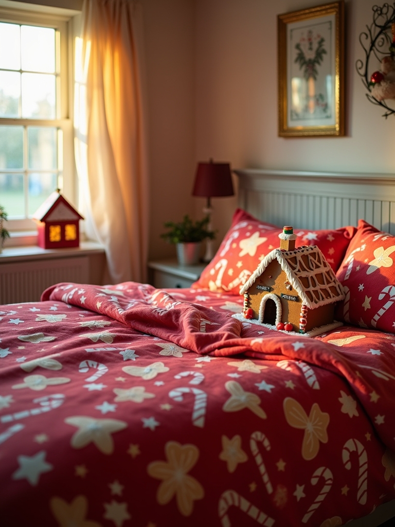 festive gingerbread house design