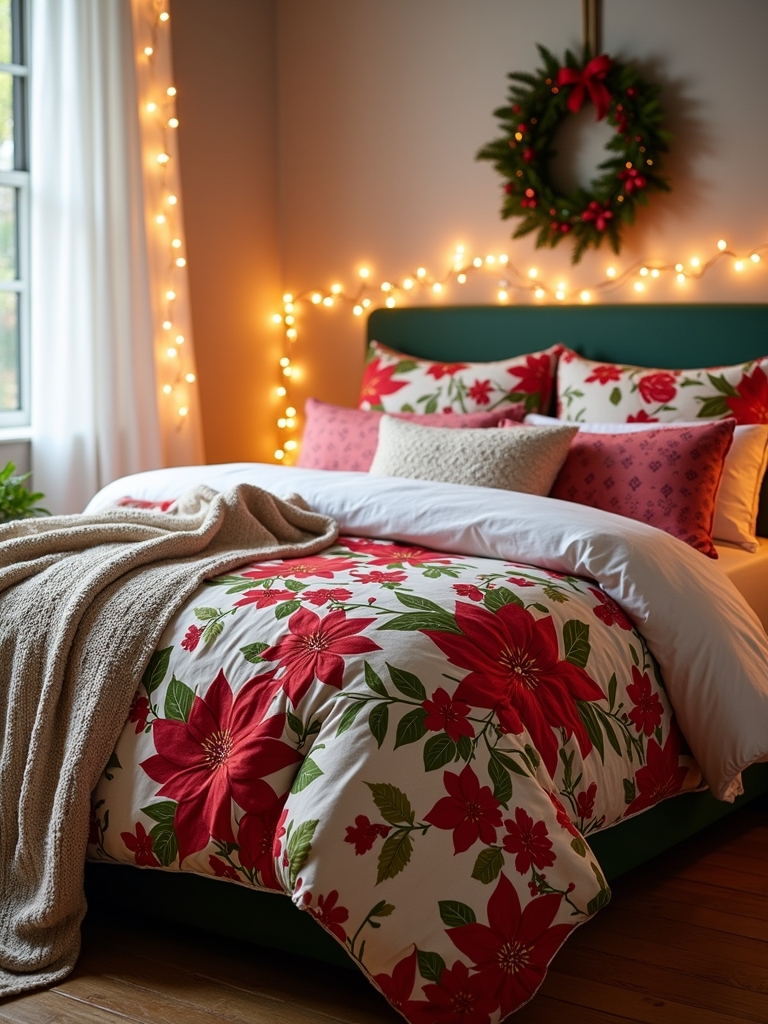 festive holiday bedroom transformation