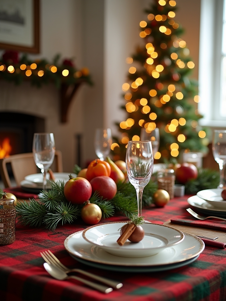 festive holiday dining atmosphere