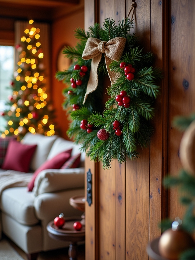 festive holiday door decor