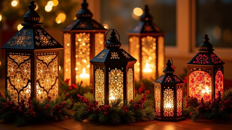 festive holiday lantern decorations