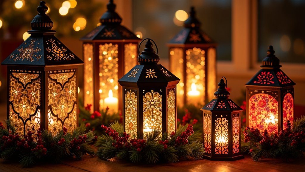 festive holiday lantern decorations