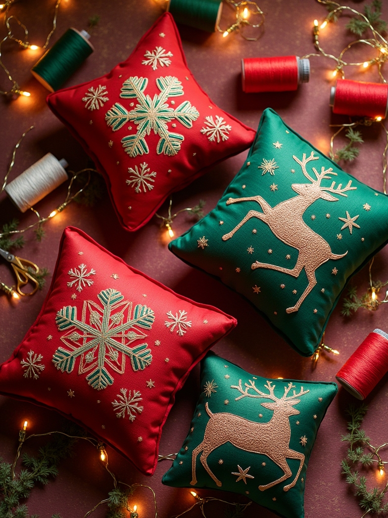 festive holiday pillow covers