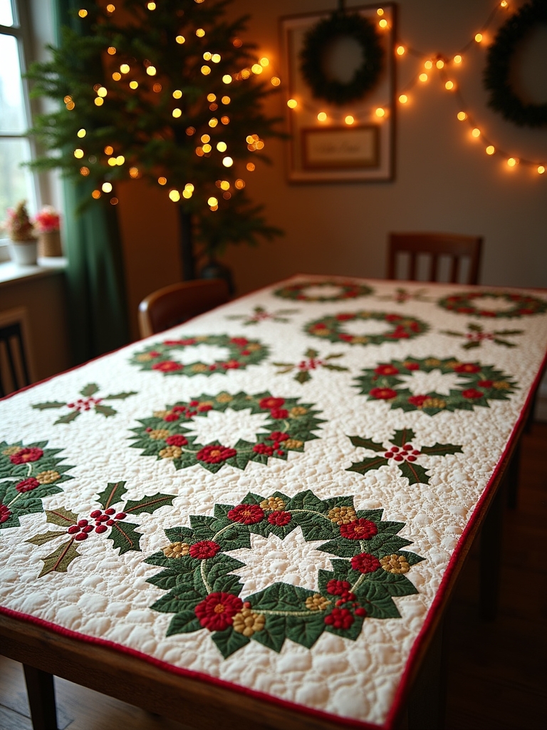 festive holiday quilt design