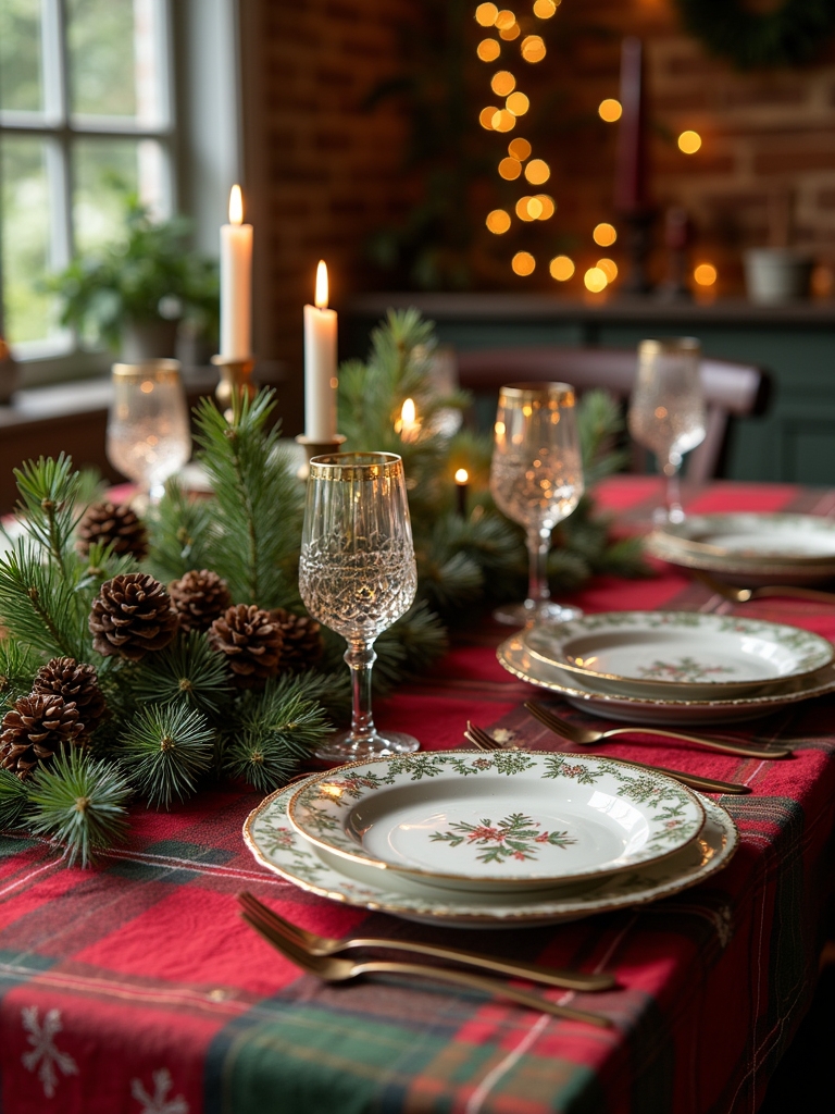 festive holiday table decor