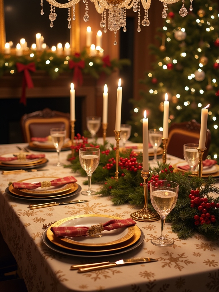 festive holiday tablecloth designs
