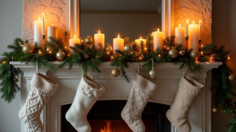 festive mantel decoration inspiration