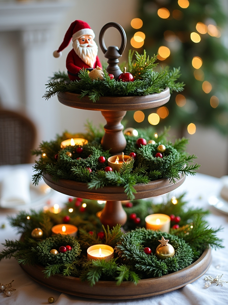 festive mini wreath crafting