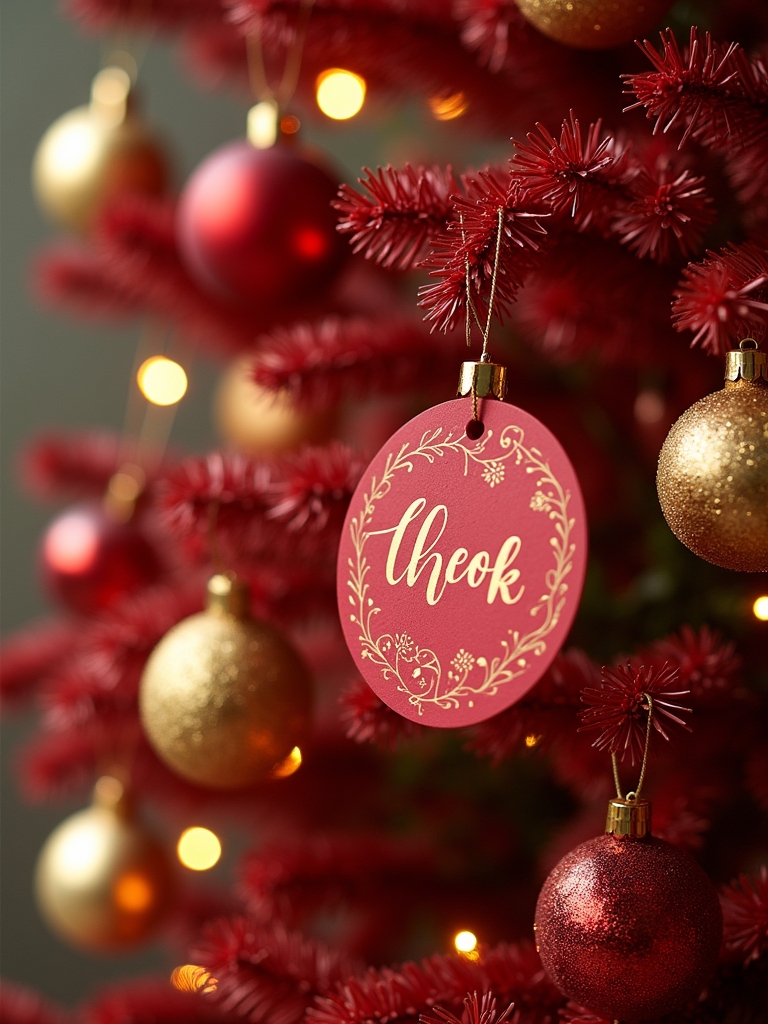 festive personalized name tags