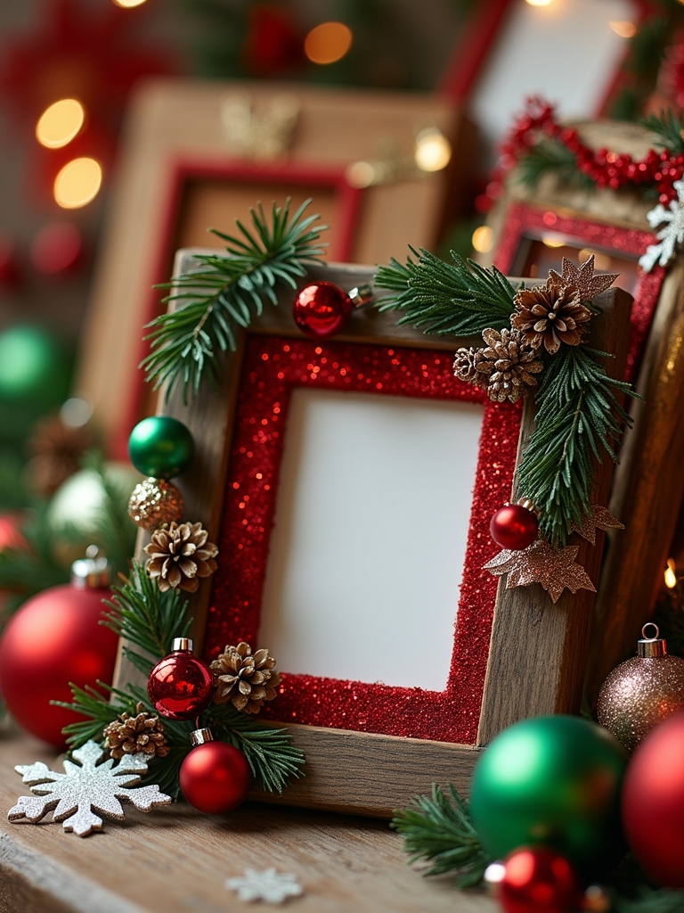 festive picture frame decorations