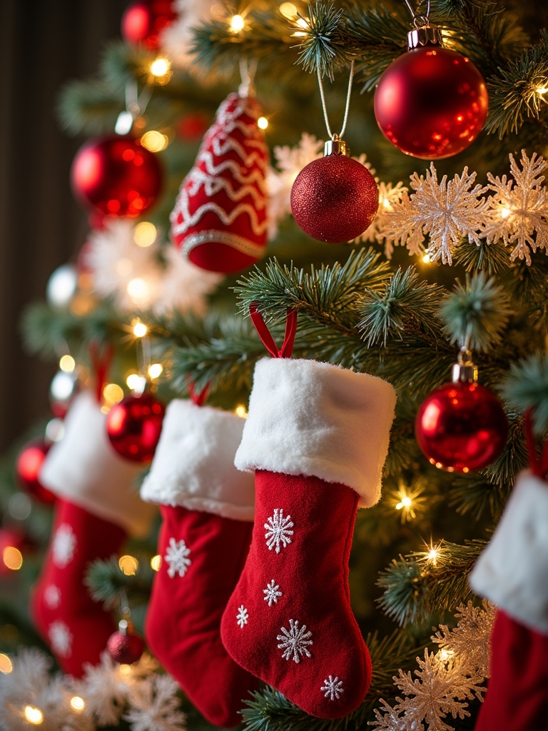 festive red and white treats