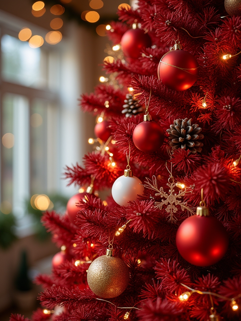 festive red holiday accents