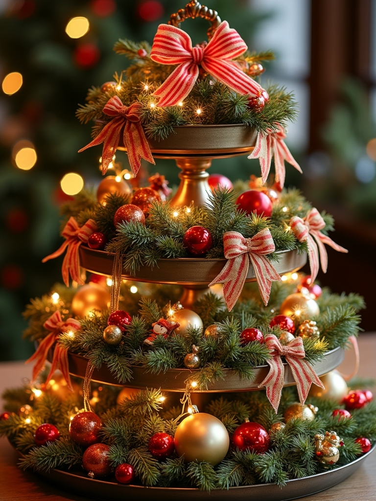 festive ribbons enhance decor