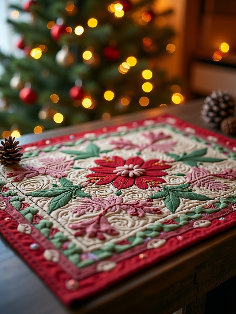 festive sleigh bells quilt
