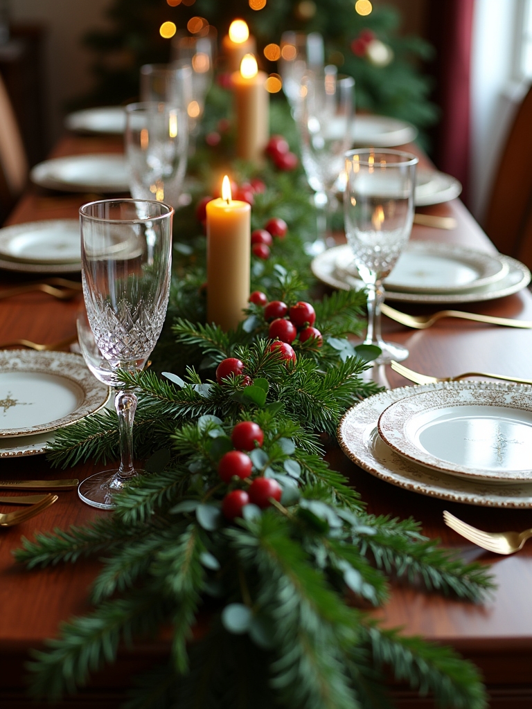 festive table runner design